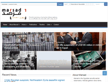 Tablet Screenshot of marsad-egypt.info